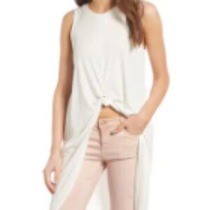 ASTR the Label Knot Front Tunic – Ivory, Size M